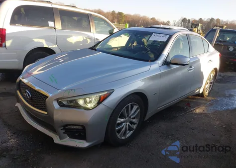 2016 Infiniti Q50 3.0T Premium from USA, damaged, VIN JN1EV7AP9GM304753